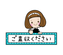 Elegant and cute adult sticker sticker #7427103