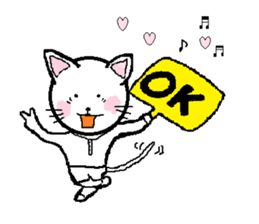 Natural carefree cat's Nyan. sticker #7427617