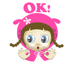 pink mei sticker #7427804