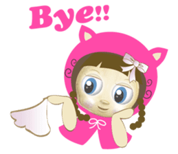 pink mei sticker #7427810