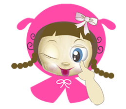 pink mei sticker #7427820