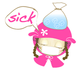 pink mei sticker #7427823