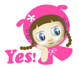 pink mei sticker #7427825