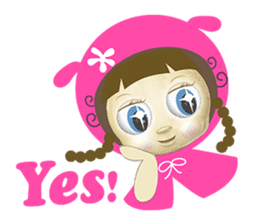 pink mei sticker #7427825