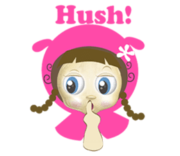 pink mei sticker #7427826