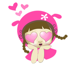 pink mei sticker #7427828