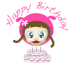 pink mei sticker #7427833