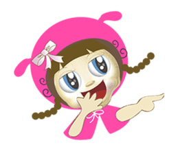 pink mei sticker #7427840