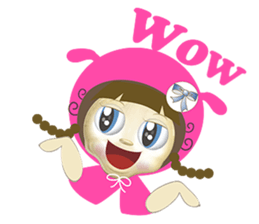 pink mei sticker #7427842