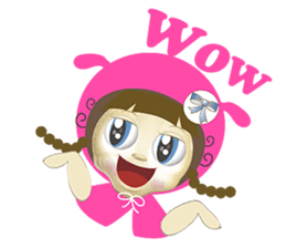 pink mei sticker #7427842