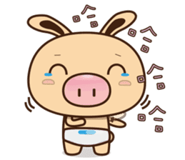 Pig Bunny Baby II(Adventure) sticker #7428524