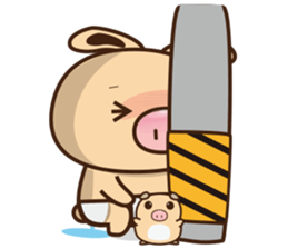 Pig Bunny Baby II(Adventure) sticker #7428530