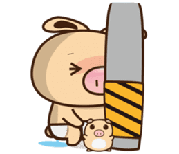 Pig Bunny Baby II(Adventure) sticker #7428530