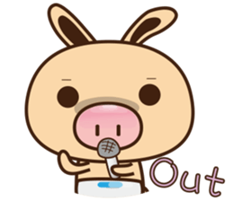 Pig Bunny Baby II(Adventure) sticker #7428540