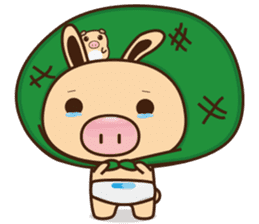 Pig Bunny Baby II(Adventure) sticker #7428546