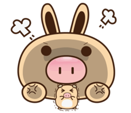 Pig Bunny Baby II(Adventure) sticker #7428550