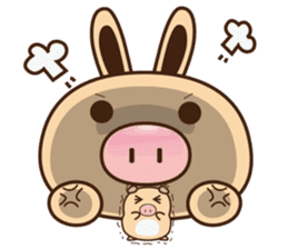 Pig Bunny Baby II(Adventure) sticker #7428550