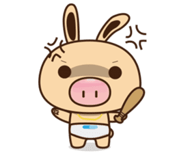 Pig Bunny Baby II(Adventure) sticker #7428551