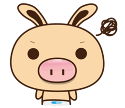 Pig Bunny Baby II(Adventure) sticker #7428556