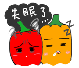 Vegetables of the heart sticker #7429542