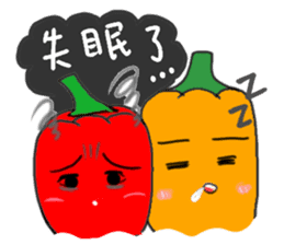Vegetables of the heart sticker #7429542