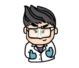 Scientist story version 1 sticker #7430490