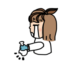 Scientist story version 1 sticker #7430502