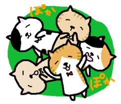 Funny glasses CATS sticker #7430643