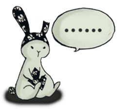 Rabbit handa with friends sticker #7431364