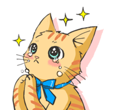 Brown tabby cat Mol sticker #7432045