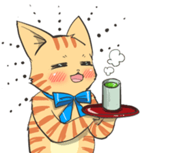 Brown tabby cat Mol sticker #7432076