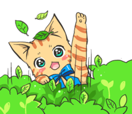 Brown tabby cat Mol sticker #7432079