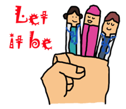 Intern @ in the hand of merci sticker #7432427