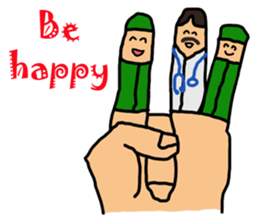 Intern @ in the hand of merci sticker #7432442