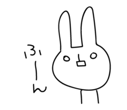 Sparkle eyes "usagi-san" 2 sticker #7433301