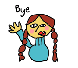 rakugaki de american 2 : scribbling sticker #7433334