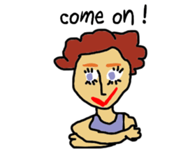 rakugaki de american 2 : scribbling sticker #7433345