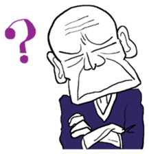 funky old man sticker #7433453