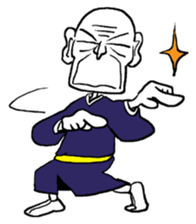 funky old man sticker #7433459