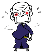 funky old man sticker #7433471