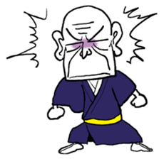 funky old man sticker #7433473