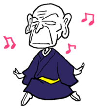 funky old man sticker #7433479