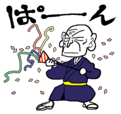 funky old man sticker #7433482