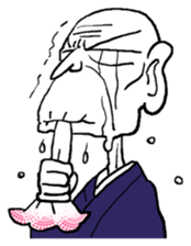 funky old man sticker #7433485