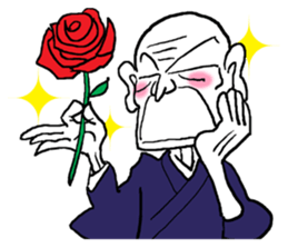 funky old man sticker #7433487