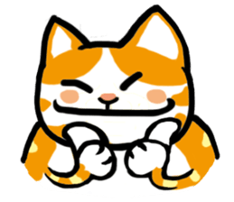 my fat cat family Fat. sticker #7433852