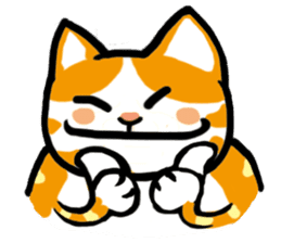 my fat cat family Fat. sticker #7433852