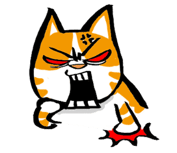 my fat cat family Fat. sticker #7433854