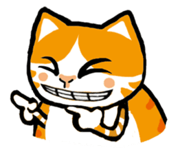 my fat cat family Fat. sticker #7433855