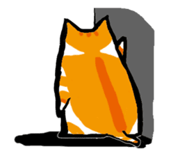 my fat cat family Fat. sticker #7433856